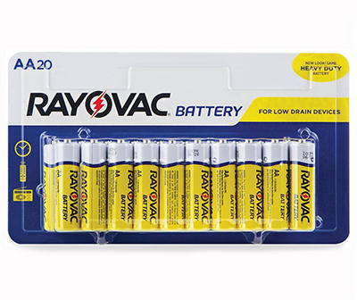 Zinc Carbon "AA" Batteries, 20-Count 