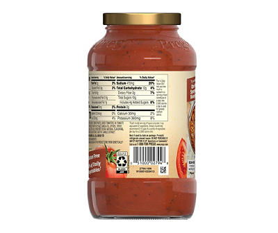 Prego Italian Tomato Pasta Sauce Flavored With Meat, 24 oz Jar