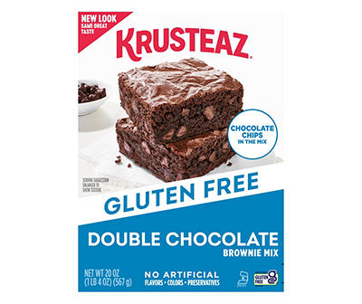 Krusteaz Gluten Free Double Chocolate Brownie Mix, 20 Oz