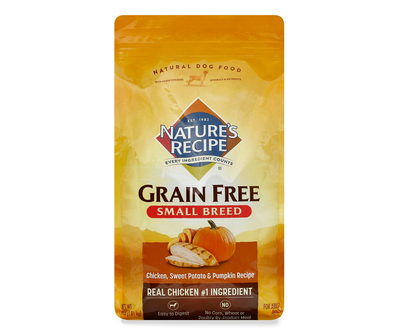 Nature's recipe grain free chicken sweet potato & pumpkin sale