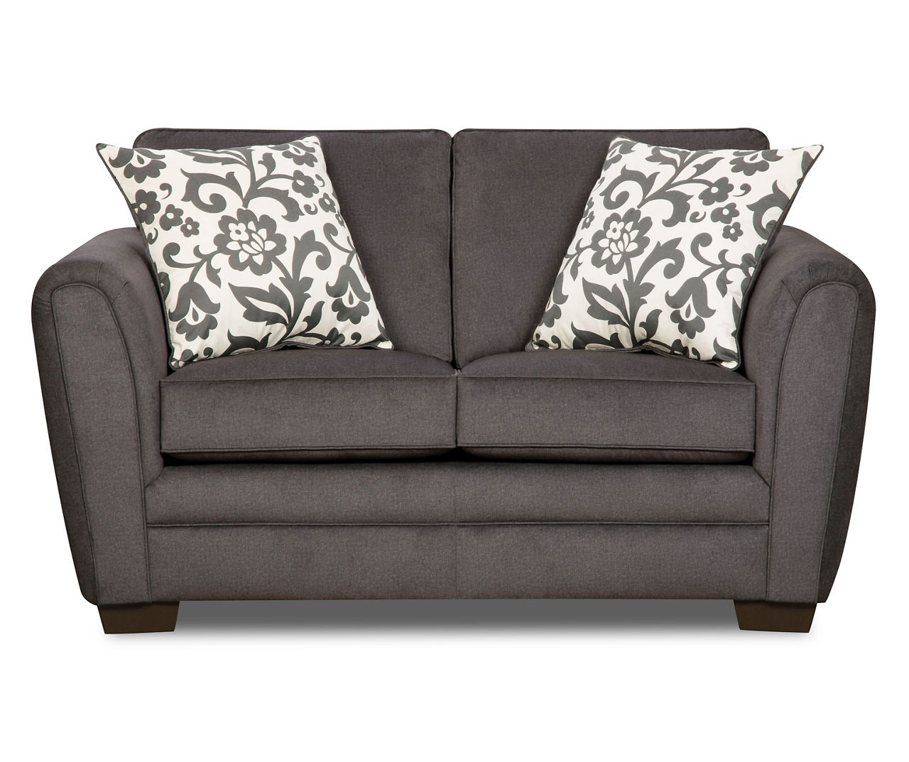 Lane home solutions store flannel charcoal loveseat