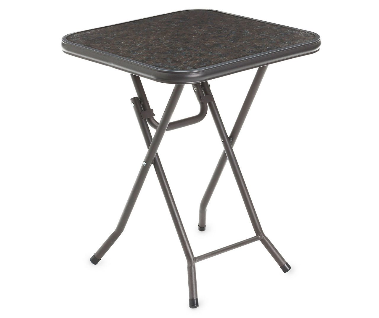 Wilson & Fisher 18" Square Printed Glass Folding Table Big Lots