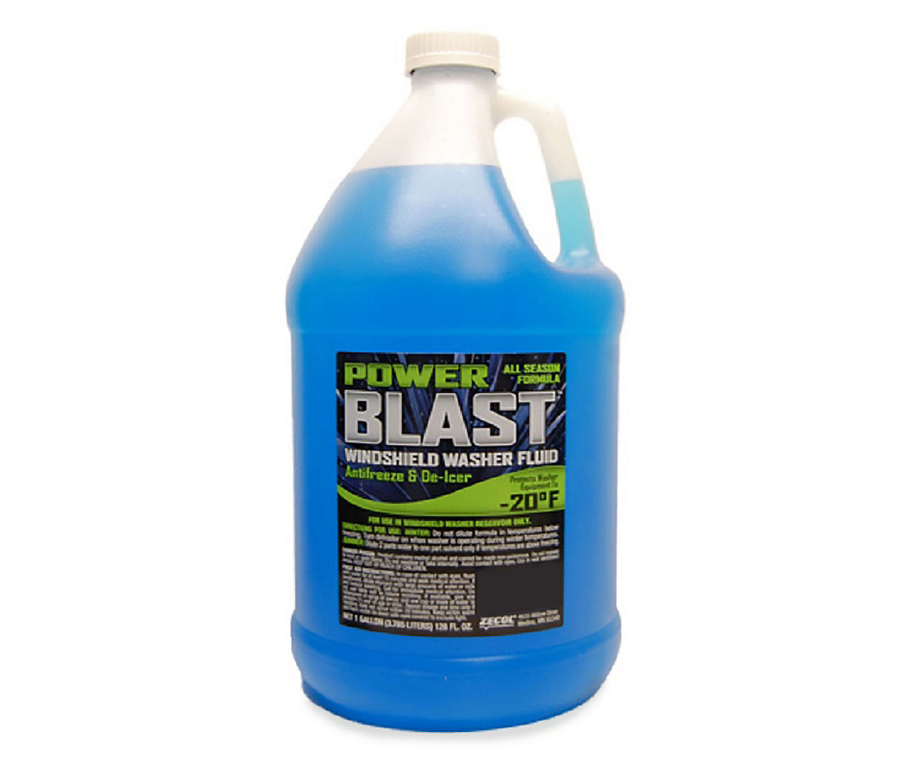 Zecol Power Blast All Season Windshield Washer Fluid, 1 Gallon Big Lots