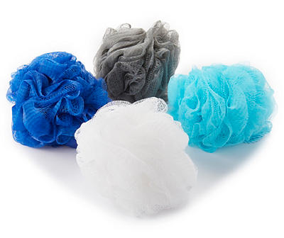 Mesh Body Loofas, 4-Pack