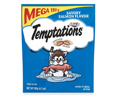 Whiskas Temptations Savoury Salmon Cat Snacks & Treats 6.3 oz. Pouch