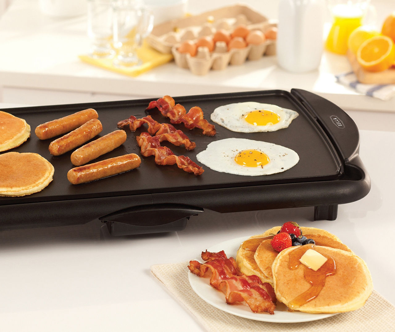 bella extra large griddle with removable temperature control