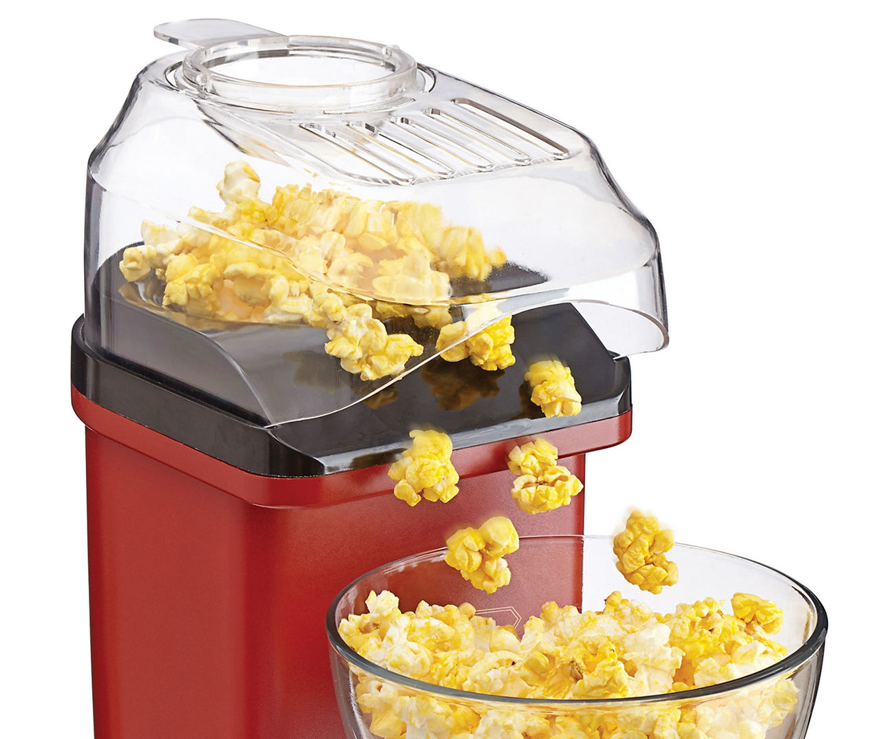 Bella Air Popper Popcorn Maker Red Movie Night No Oil Healthy Snack, New