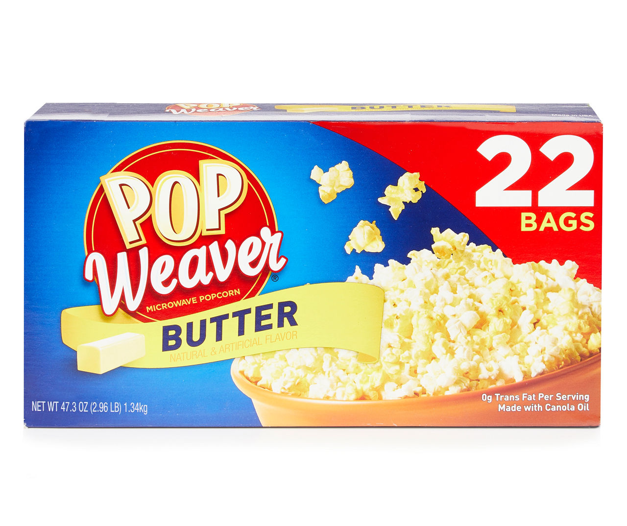 Pop Weaver Butter Popcorn, 22Count Big Lots