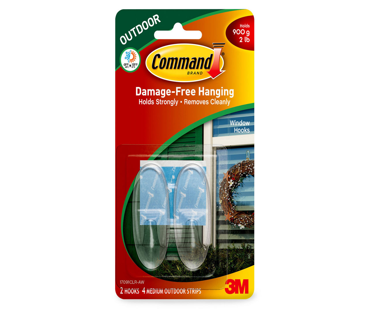 3M Clear Outdoor Medium Hooks, 2Pack Big Lots