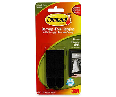 3 Packages 3m 9 Count Medium Command Mounting Strips 27 Total Strips 3 lb 