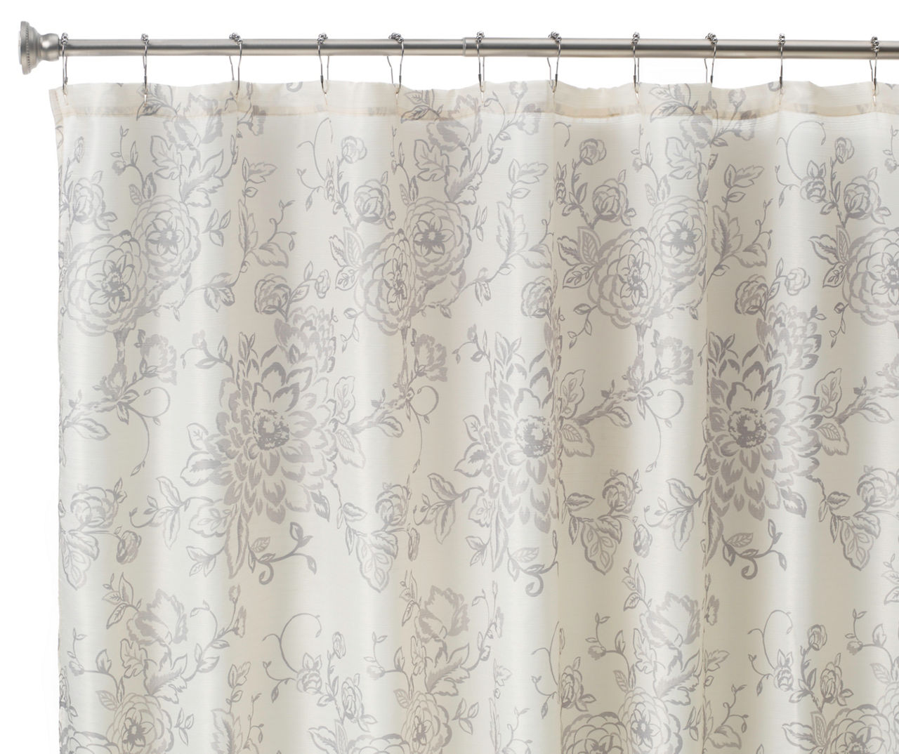 Ivory Paloma Floral Shower Curtain | Big Lots