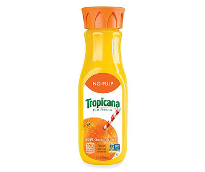 Tropicana Pure Premium No Pulp 100% Orange Juice Original 12 Fl Oz