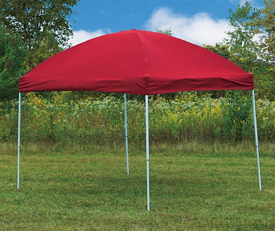 Red Pop-Up Sun Shelter, (10' x 8')