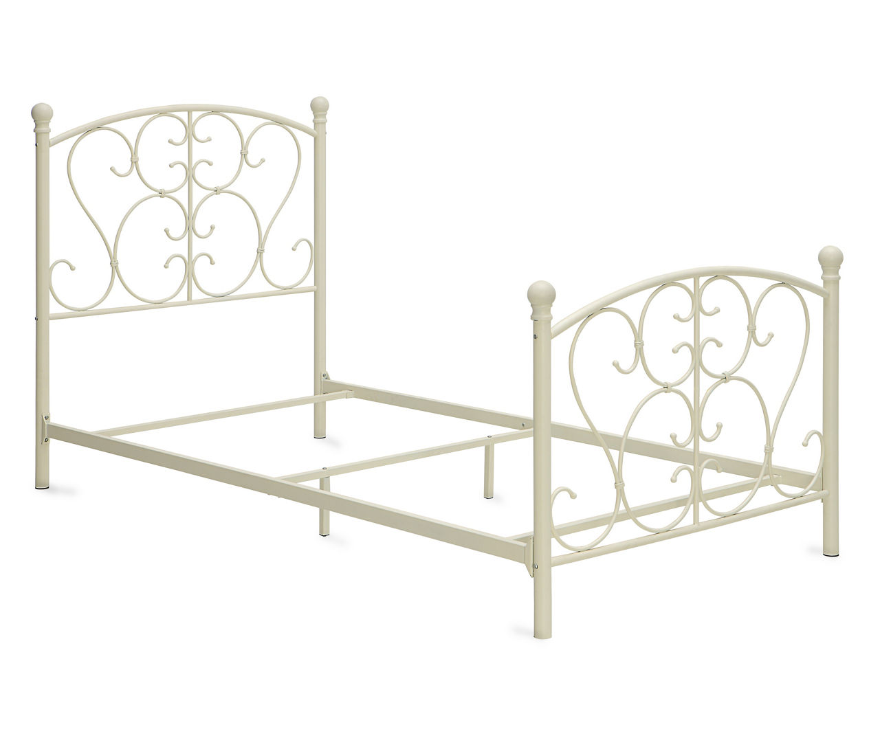 Scroll Metal Twin Bed