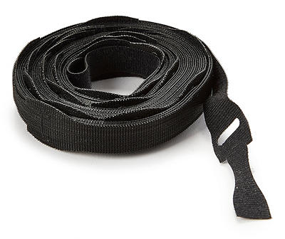 Black One-Wrap Thin Ties, 25-Pack