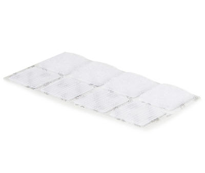 White Sticky Back Squares, 12-Count