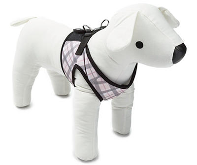 Select Small White Plaid Harness