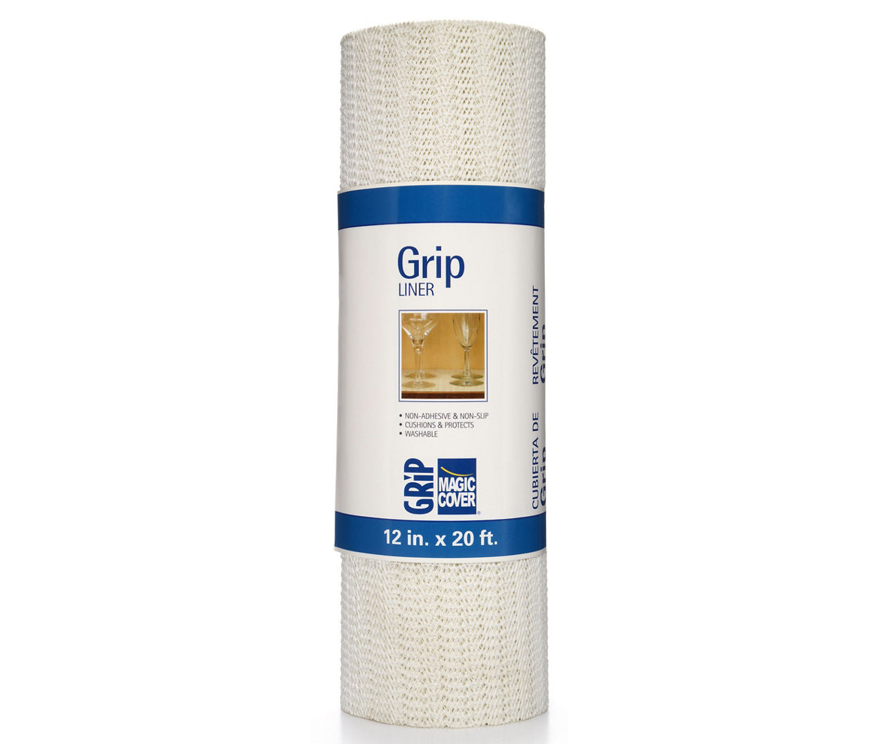 Magic Cover Grip Thick Shelf Liner - White, 12 in x 5 ft - Fred Meyer