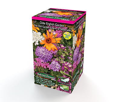 20" x  60" Butterfly and Hummingbird Garden Roll Out Flowers 13 Seed Varieties 