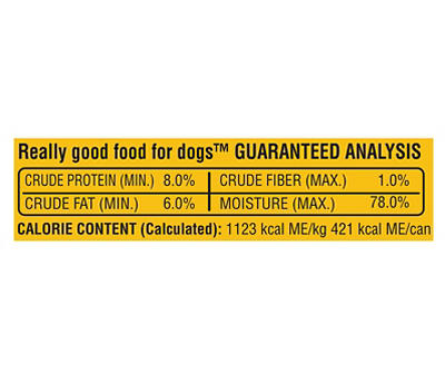 Pedigree Chopped Ground Dinner With Chicken Food for Dogs 6 - 375 g ea