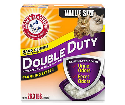 Arm & Hammer? Advanced Odor Control Double Duty Clumping Litter 26.3 lb Box
