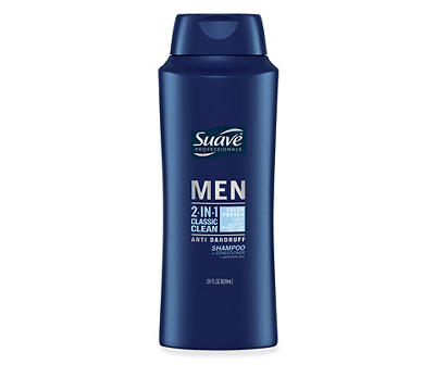Suave Men Classic Clean 2in1 AntiDandruff Shampoo & Conditioner 28 oz