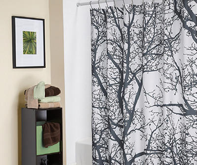Trees Fabric Shower Curtain