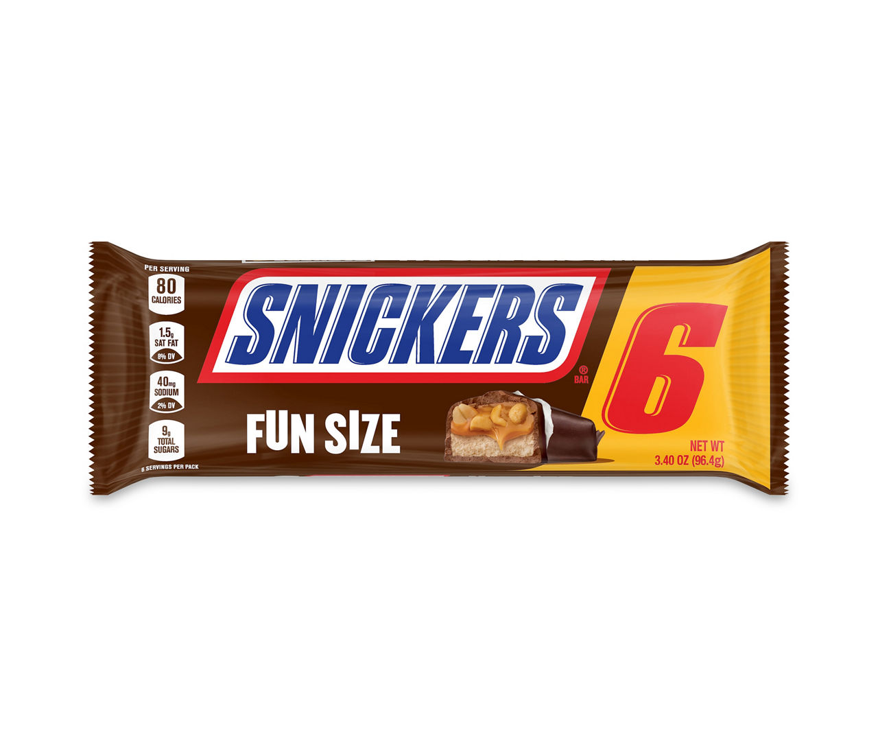 Snickers SNICKERS Fun Size Chocolate Candy Bars, 3.4 oz (6 Pack)