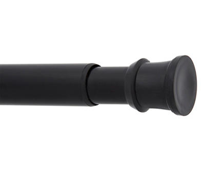 Black Fashion Shower Rod, (42" - 72")