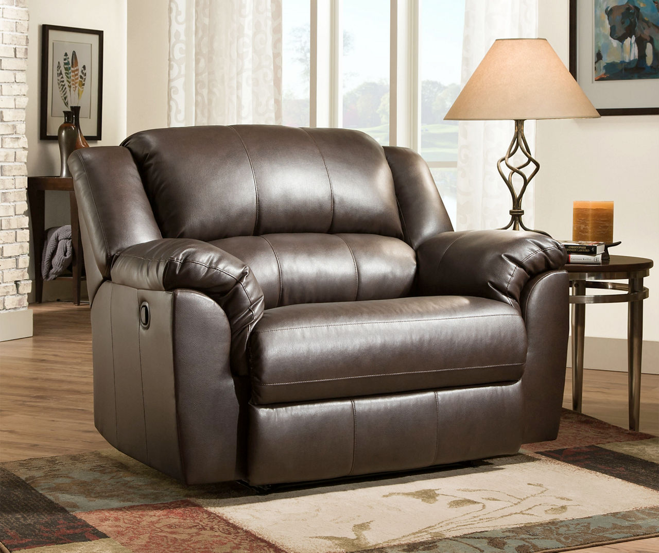 Leather recliner deals rooms to go