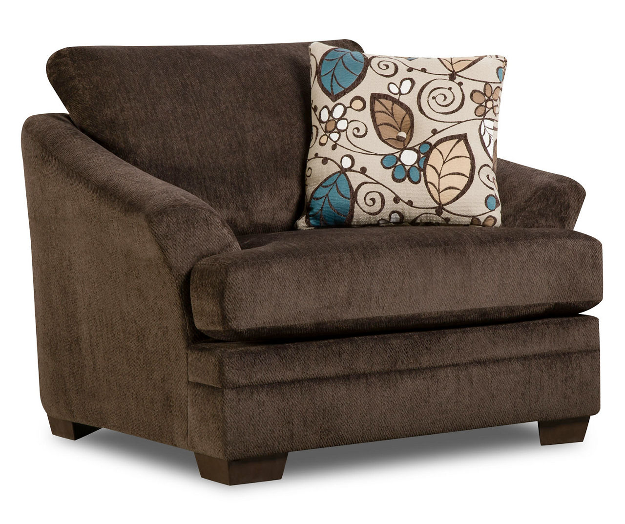 Simmons Sunflower Brown Chair and a Quarter | Big Lots