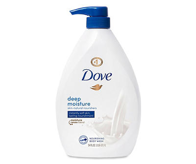 Dove  Body Wash with Pump Deep Moisture, 34 oz