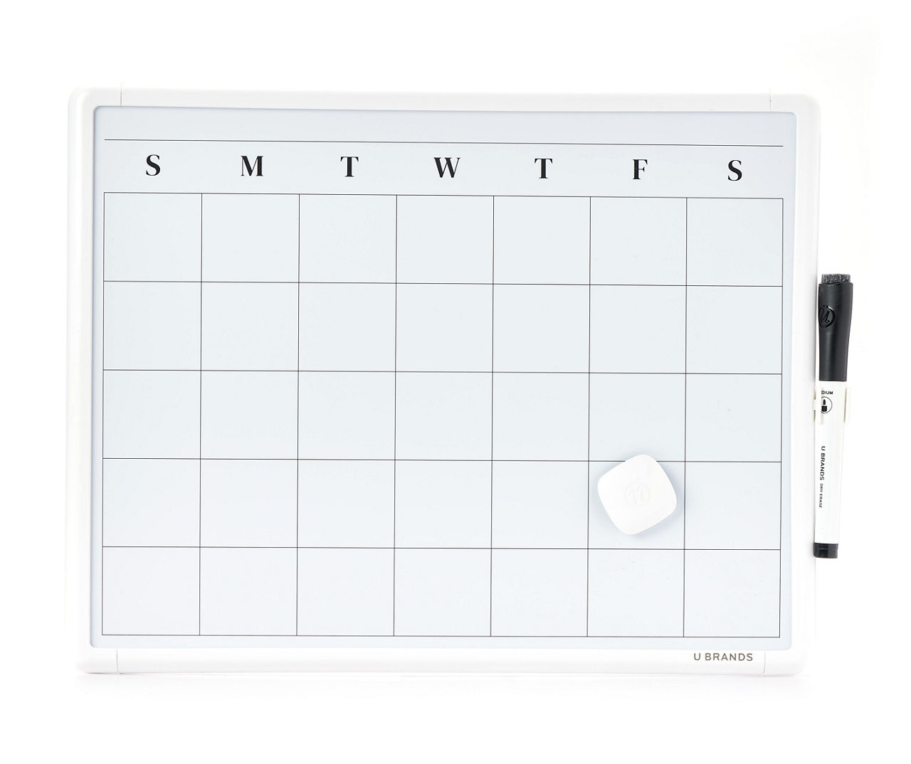 2-in-1 Dry Erase Calendar Combo Board w/ Marker & Magnet