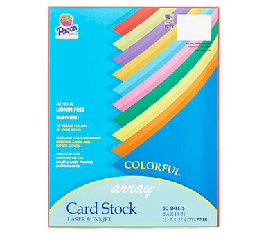 Laser & Inkjet 8.5" x 11" Card Stock, 50-Sheets