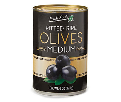 Medium Black Olives, 6 Oz.