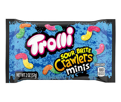 Trolli Minis Sour Brite Crawlers Gummi Candy 2 oz