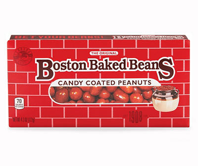 BOSTON BAKED BEANS Candy Coated Peanuts 4.3 oz. Box