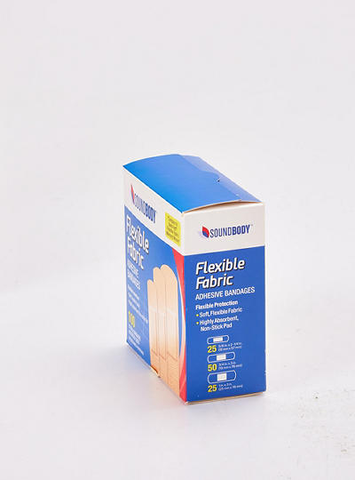 Flexible Fabric Adhesive Sterile Bandages, 100-Count