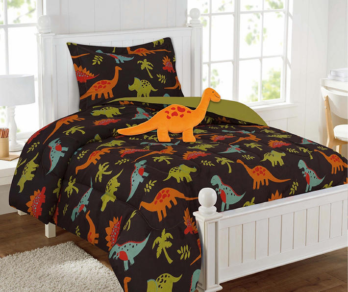 Kids Collection Dinosaurs Comforter Sets with Dinosaur Pillow