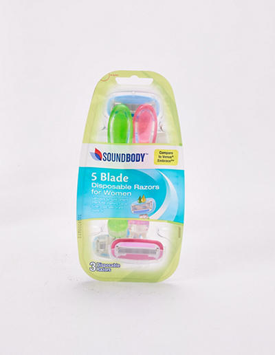 5 Blade Disposable Razors for Women, 3 Count