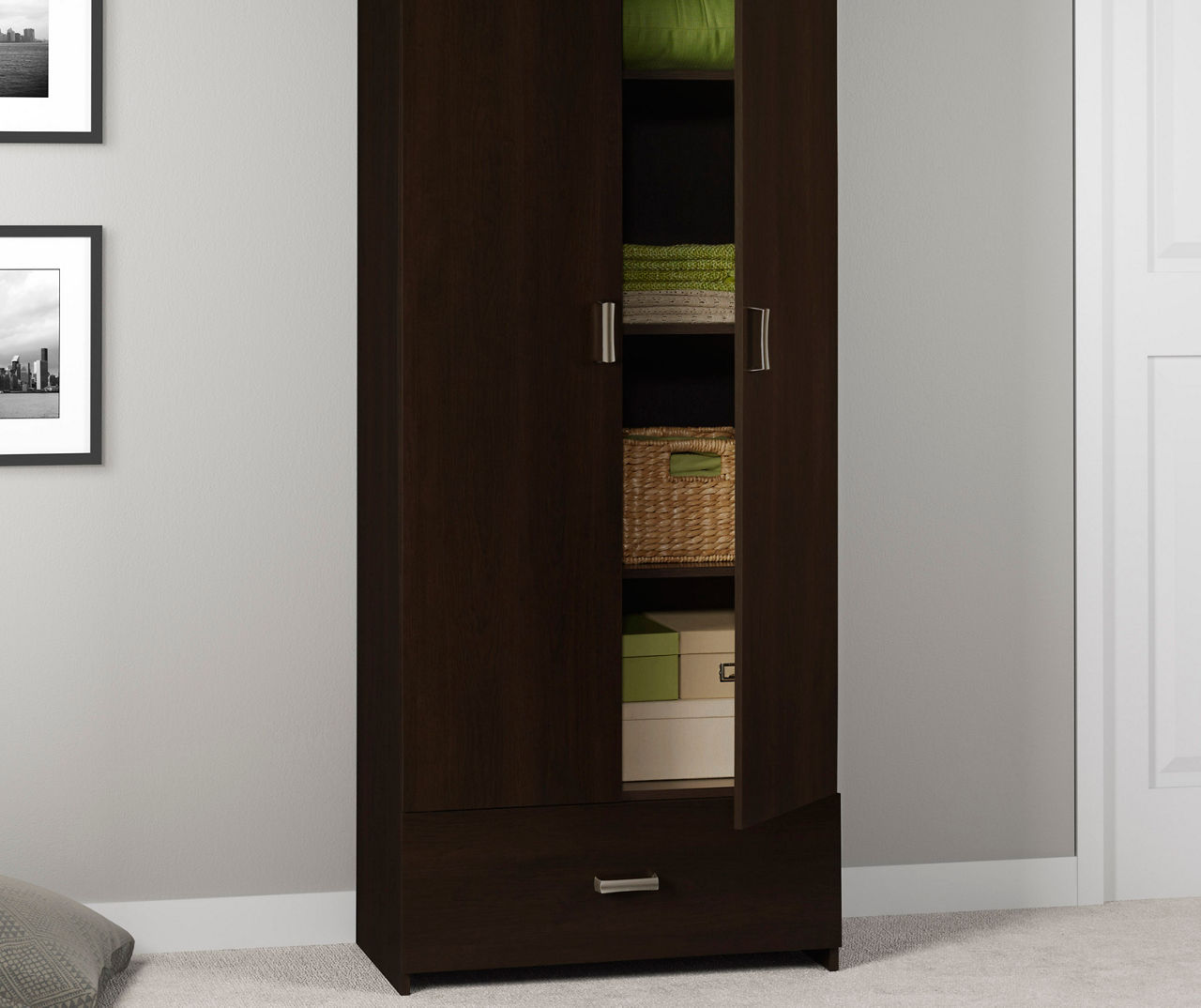 Ameriwood Salinas Rustic Oak Storage Cabinet