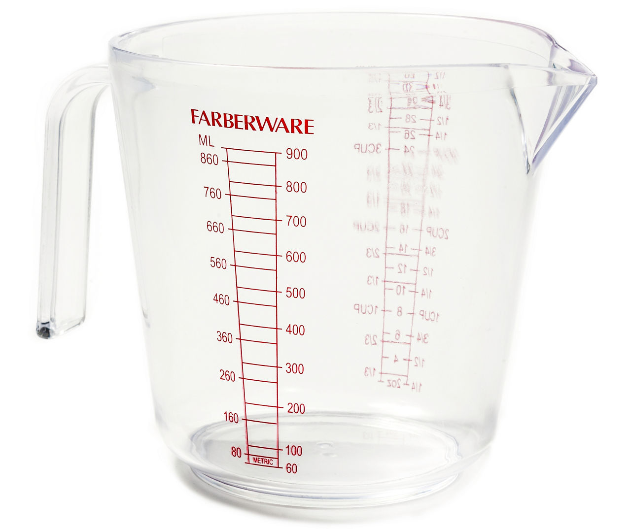 Farberware Pro Angled Measuring Cup, 4 Cup, Red