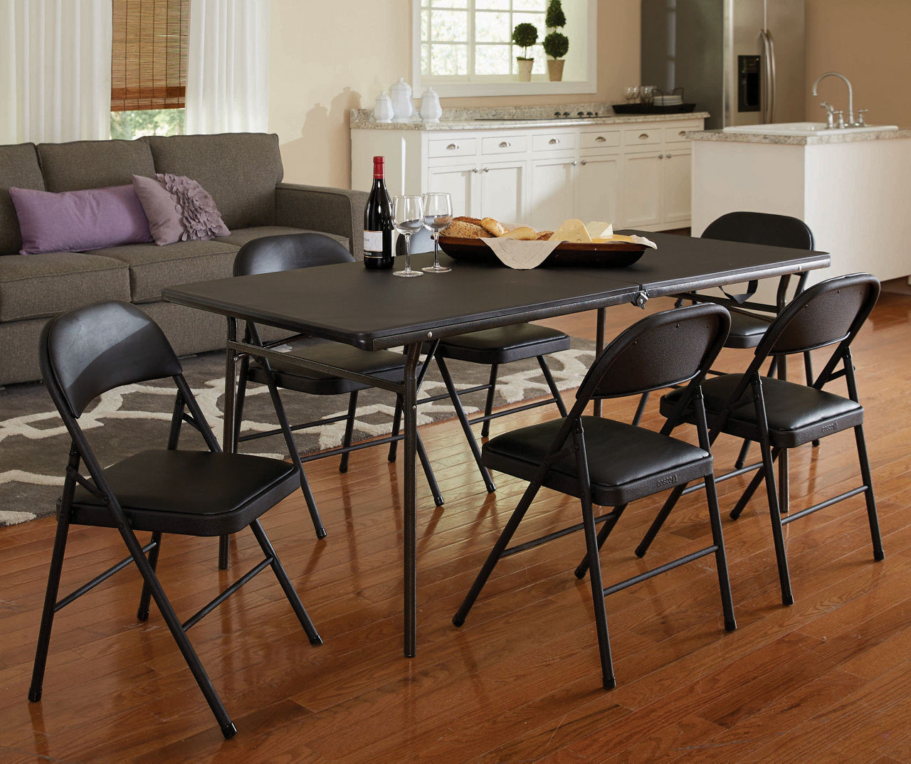 Cosco Black Center Folding Table 6 Big Lots