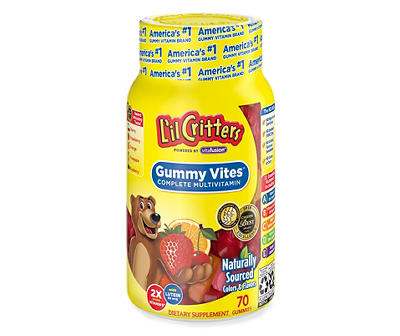 L'il Critters Gummy Vites Complete Multivitamin Dietary Supplement Gummies 70 ct Bottle