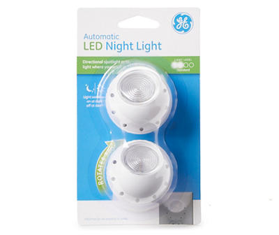 Automatic LED Directional Night Lights, 2-Pack