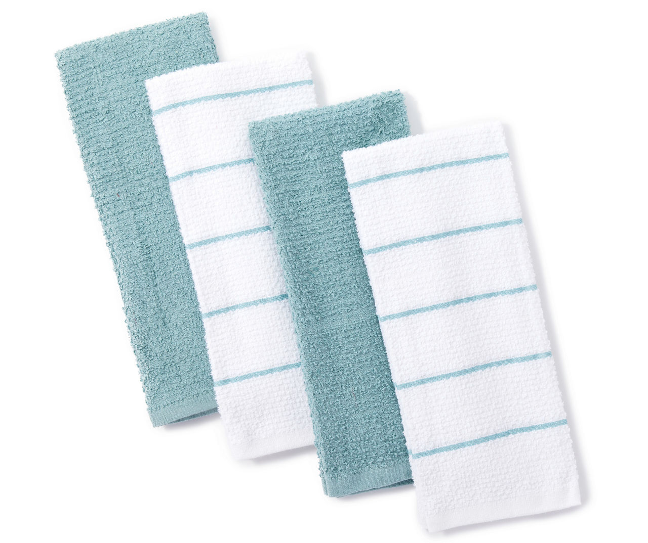 Master Cuisine 4Pack Solid & Stripe Kitchen Towels Big Lots