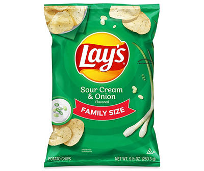 Lay's Sour Cream & Onion Potato Chips 9.5 Ounce