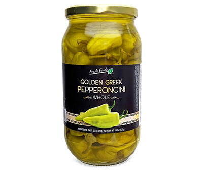 Whole Golden Greek Pepperoncini, 34 Oz.