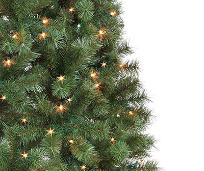 6' Sentiments Green Pre-Lit Artificial Christmas Tree with Clear Lights