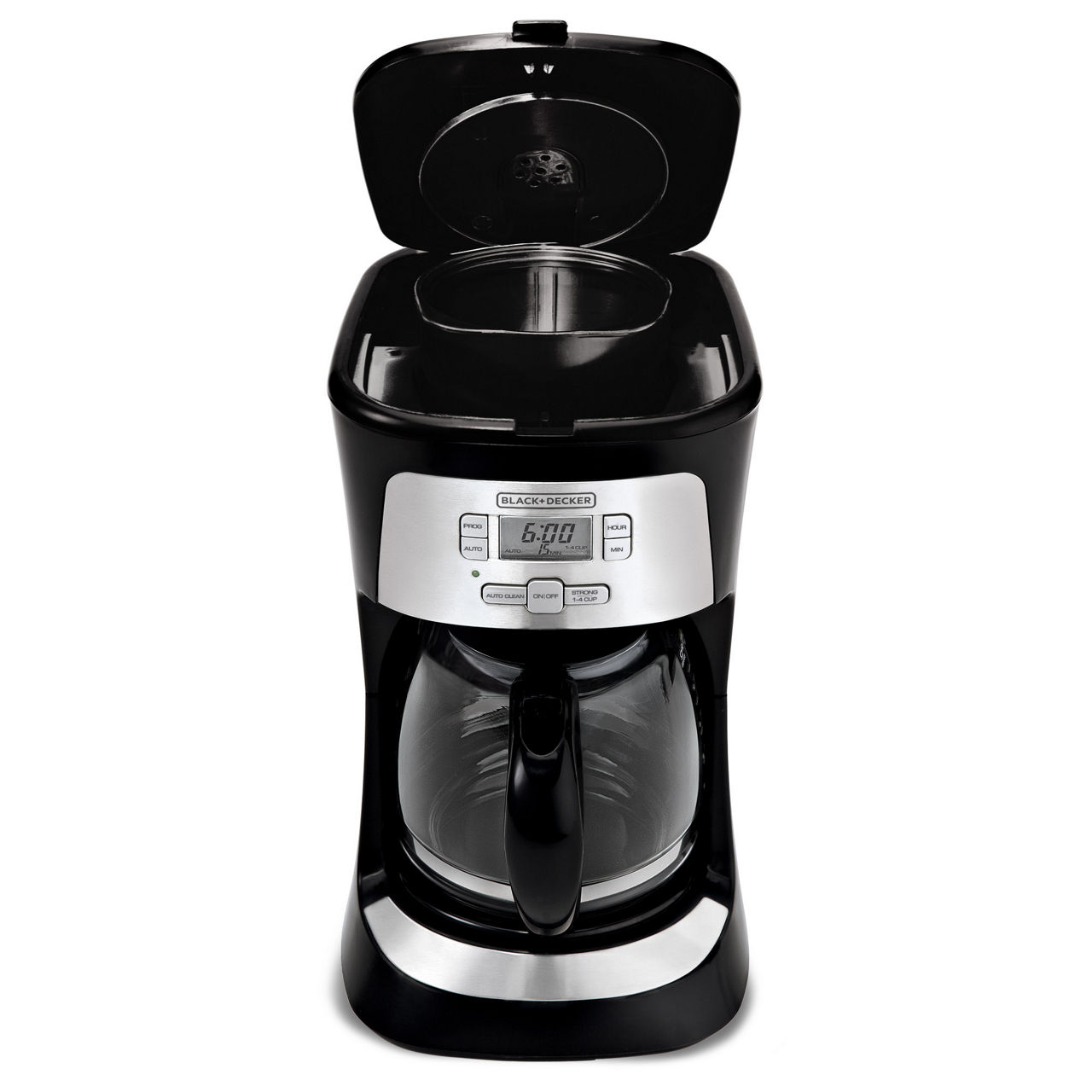 BLACK+DECKER 12-Cup Black/Silver Residential Drip Coffee Maker in the  Coffee Makers department at